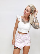 SKORTY | LEINEN|Rosa