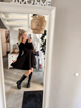 BELLA | KLEID| SCHWARZJERSEY