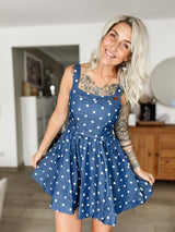 FLOER|LATZKLEID|Jeansdots