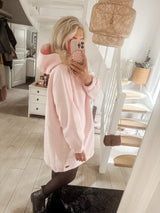 URBAN|HOODIEKLEID|hellrosa