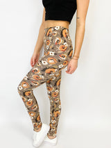 RONJA | Leggings | Blüten brauntöne