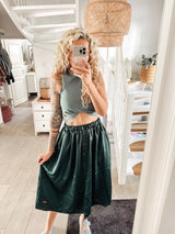 NOA|MIDI|Bottlegreensatin
