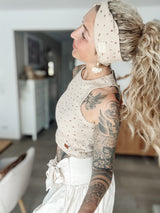SUE|TOP|BEIGEFLOWER