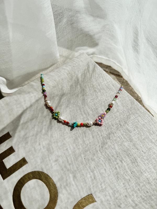 KETTE|DAISY|BUNTEPERLEN