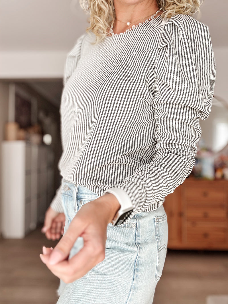 PERLA|PULLI|NADELSTREIFEN